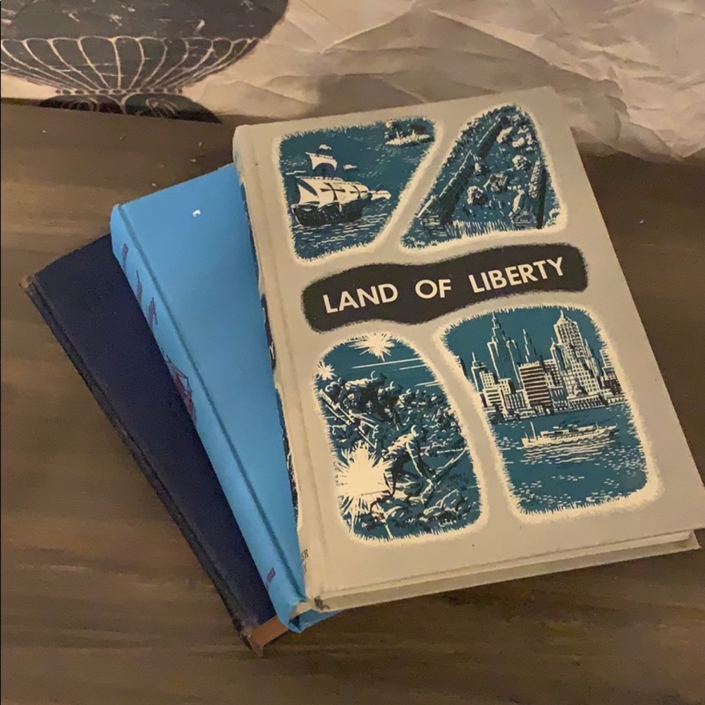 Set of Blue Vintage Book
